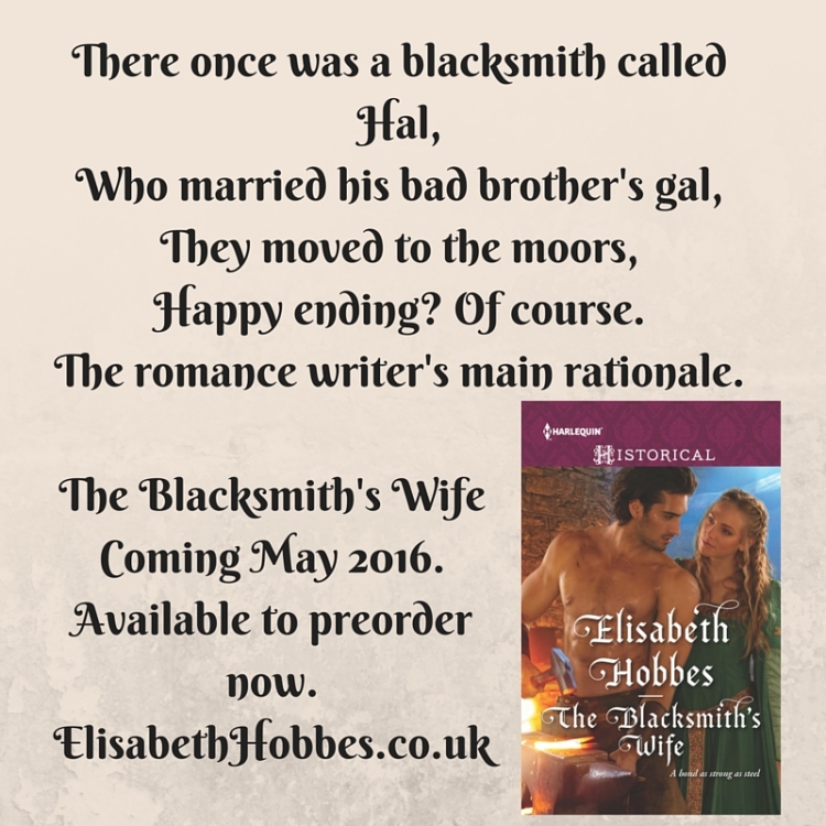 There once was a blacksmith called Hal,Who married his brother's gal,They moved to the moors,Happy ending? Of course.